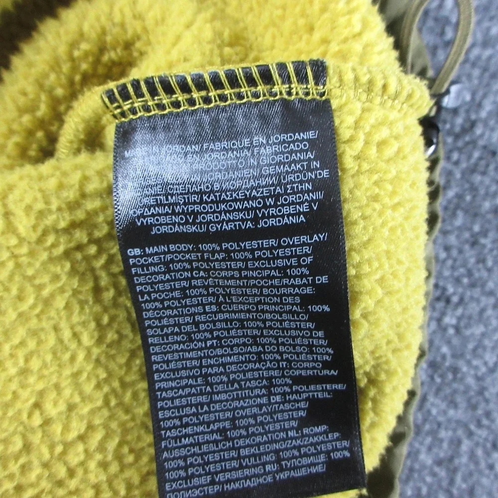The North Face Vest Mens Medium Yellow Royal Arch Fleece Outdoor Full Zip - Picture 6 of 10